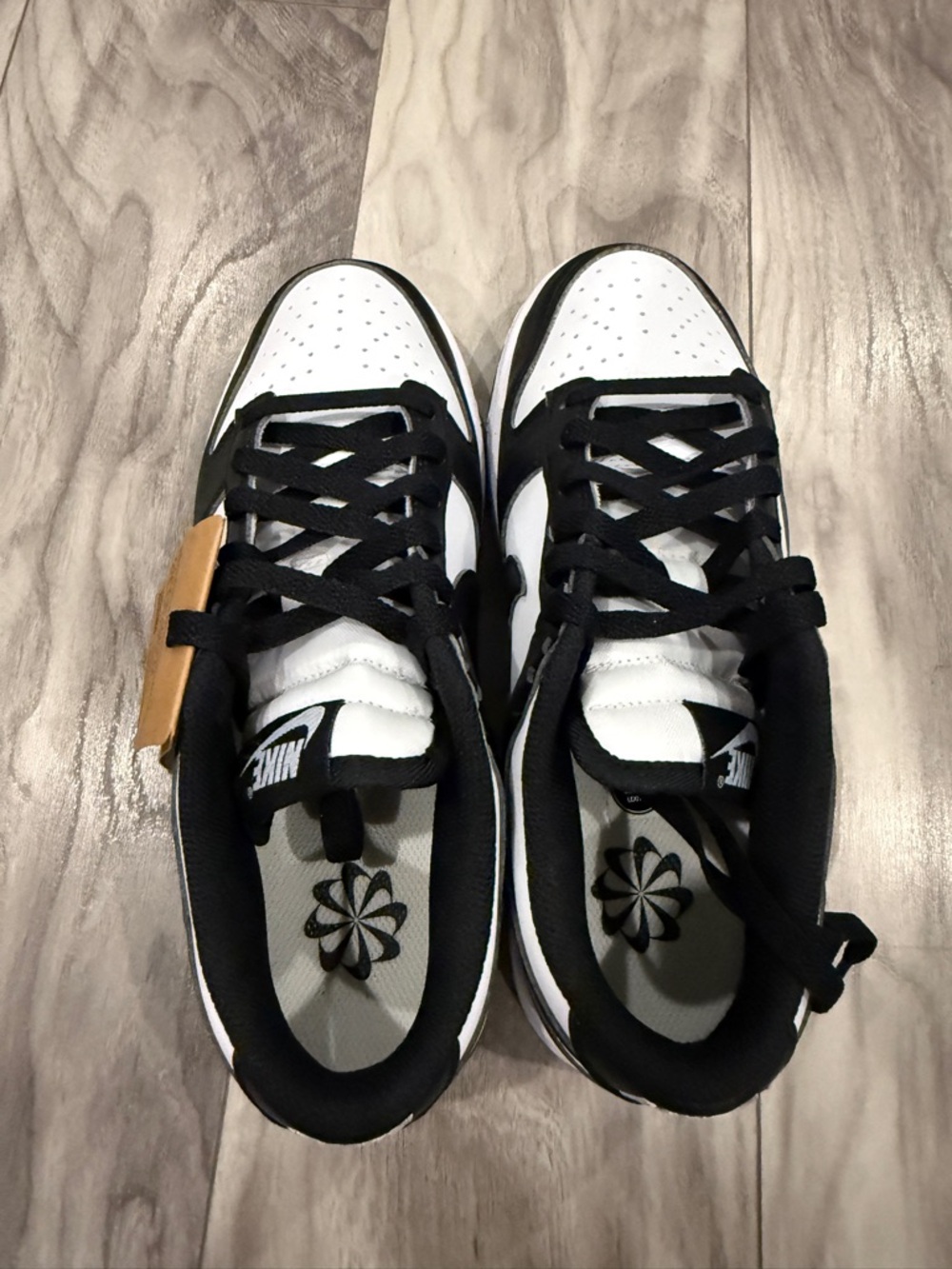 Nike Men’s Dunk Low Sneakers - Black & White - Picture 2 of 6